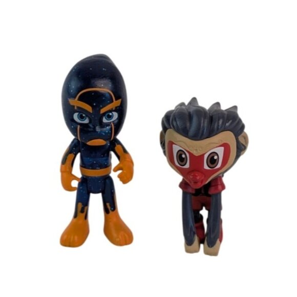 Disney PJ Mask Luna Girl & Scooter Night Ninja Munki-Gu Pet Monkey Figures - Picture 5 of 7